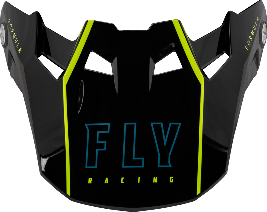 Fly Racing 73-47122L Formula Carbon Tracer Visor Hi-Vis/Black Xl/2X