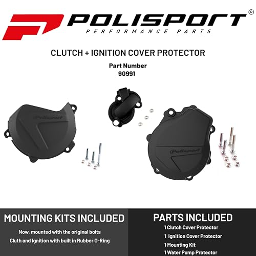 Polisport - 90991 - KIT CLUTCH + IGNITION BLACK KTM/HUS