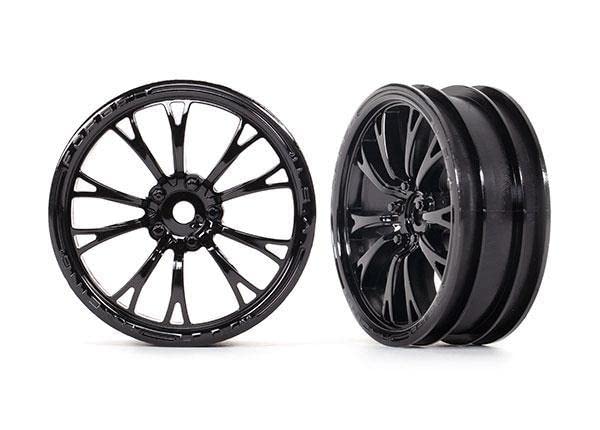 Traxxas 9472 Wheels Weld Gloss Black (Front) (2)