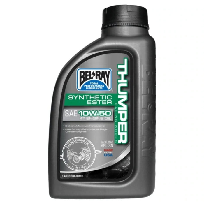 Bel-Ray  99550-B1LW; Thumper Synthetic Ester 4T Engine Oil 10W-50 1L