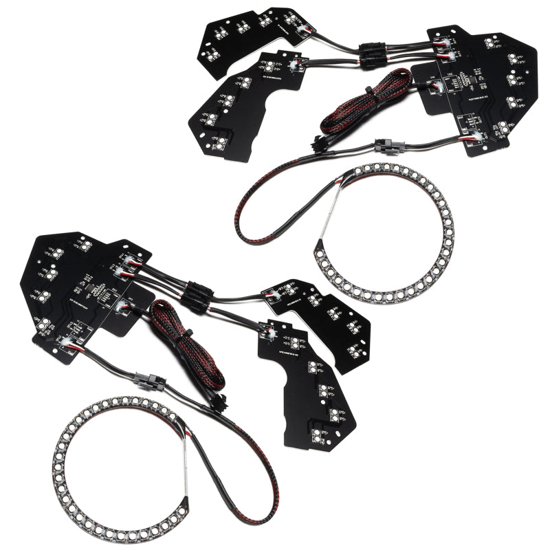 Oracle 18-21 Ford Mustang Dynamic DRL w/ Halo Kit & Sequential Turn Signal ColorSHIFT SEE WARRANTY 1446-332