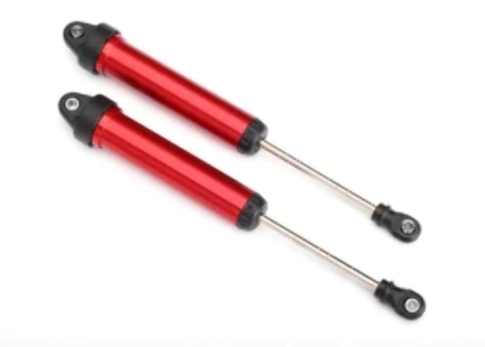 Traxxas 8461R Aluminum 160mm Assembled Gtr Non-Threaded Shocks Red