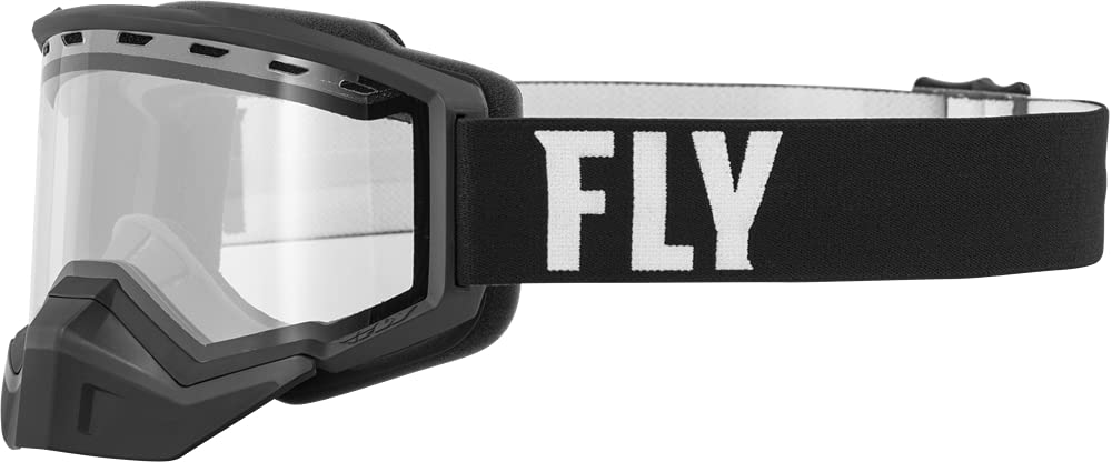 FOCUS SNOW GOGGLE BLACK/WHITE W/CLEAR LENS