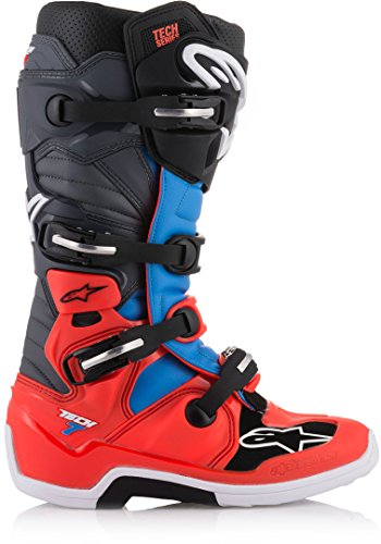 Alpinestars 2012014-5301-8 Tech 7 Boots Yellow/Red/Grey Sz 08