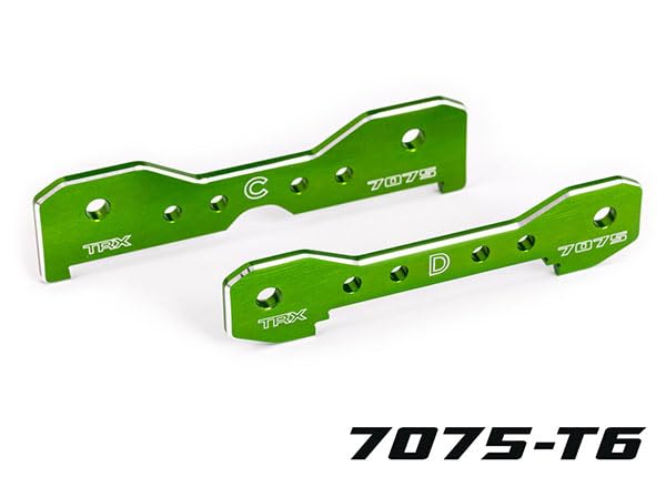 Traxxas 9630G Tie Bars Rear 7075-T6 Aluminum (Green-Anodized): Sledge