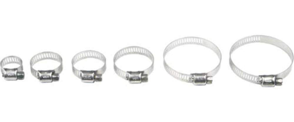 Helix 14-0065 Stainless Steel Hose Clamps 26-51Mm 10/Pk