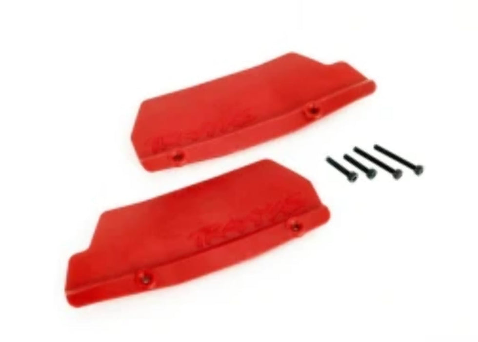 9519R Traxxas Mud guards rear red (left and right)/ 3x15 CCS (2)