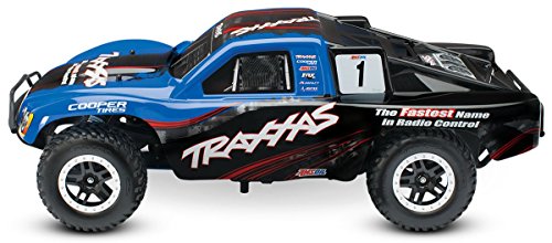 Traxxas Nitro Slash: Powered 2WD Short Course Racing Truck with TQ 2.4 GHz Radio & TSM (1/10 Scale) Blue