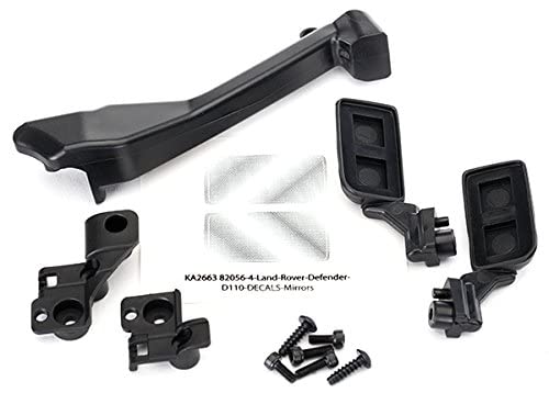 Traxxas 8020 Side Mirrors/Snorkel/Mounting Hardware Black