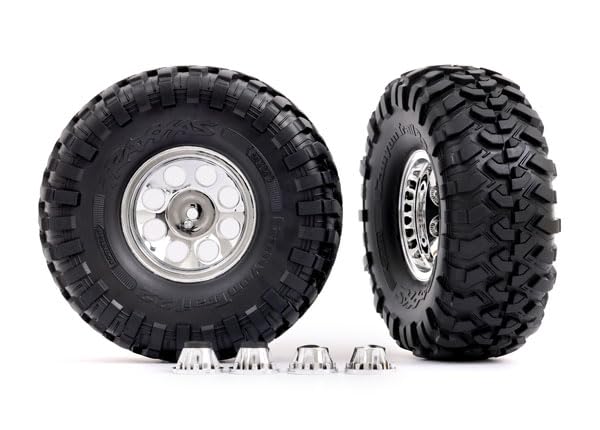 Traxxas Tires and Wheels 2.2" Chrome Canyon Trail 8184