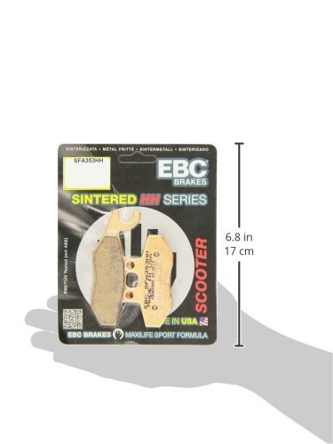 EBC Brakes SFA353HH Sintered Scooter Brake Pad, black