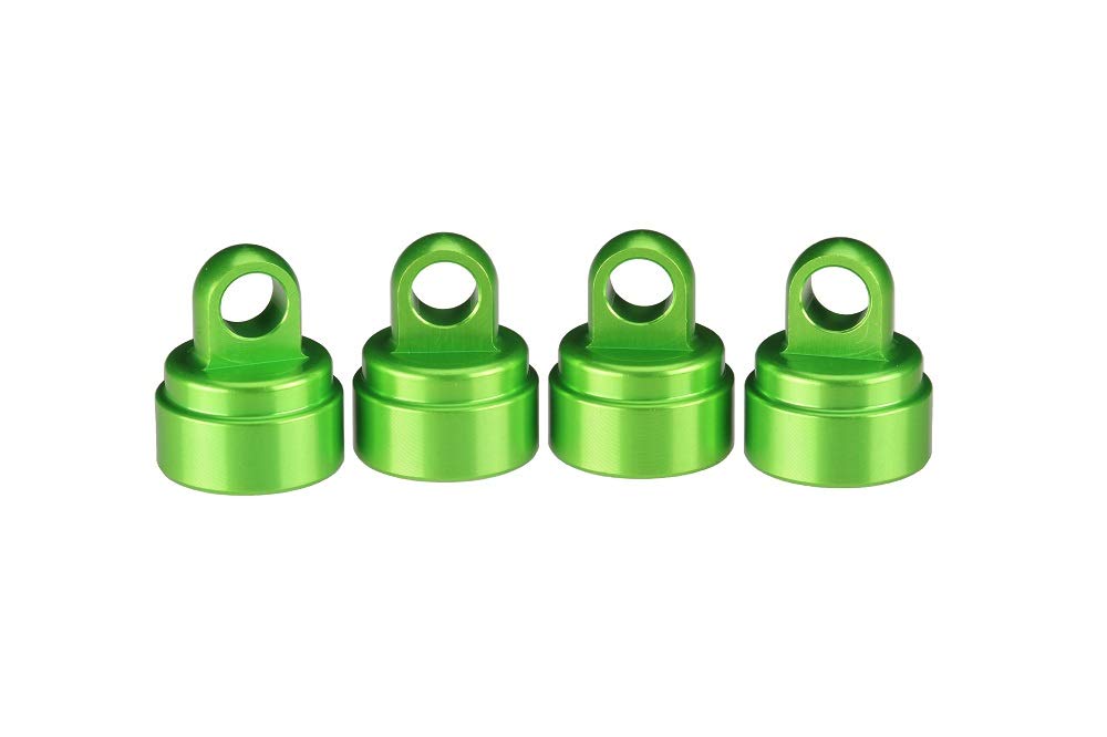 Traxxas 3767G Green-Anodized Aluminum Shock Caps Fits All Ultra Shocks (Set of 4)