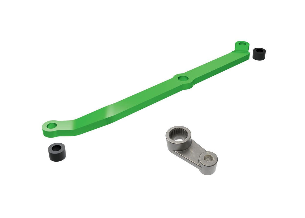 Traxxas Steering link 6061-T6 aluminum/ servo horn metal/ spacers (2) Green