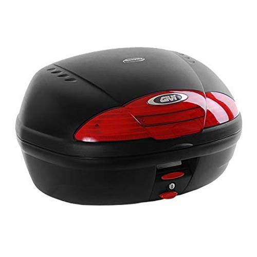 Givi Simply II Top Case Hard Luggage Matte Black w/Red Lens (E450NA)