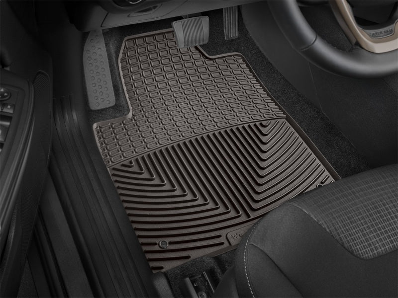 WeatherTech 2016+ compatible with Jeep Cherokee Front Rubber Mats Cocoa W383CO