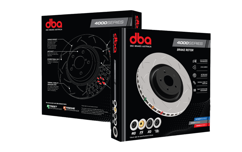 DBA 95-7/98 R33 & R34 GT-R Rear Slotted 4000 Series Rotors 4929S