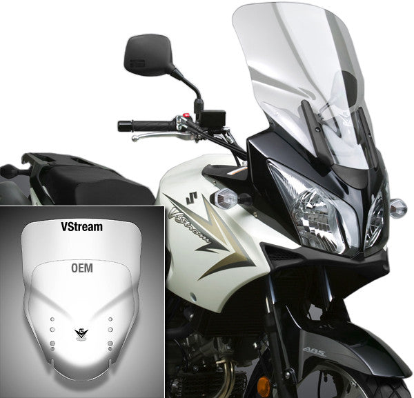 National Cycle - 04-12 Suzuki DL1000 V-Storm/Adventure V Stream/Wave Mid/Std. Windshield - Clear (N20213)