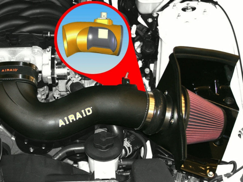 Airaid Cold Air Intake System By K&N: Increased Horsepower, Cotton Oil Filter: Compatible With 2005-2009 Ford (Mustang Gt) Air- 450-172