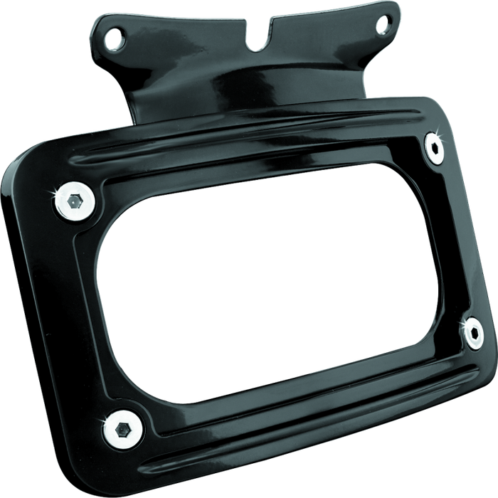 Kuryakyn Curved License Plate Mount Black 3149