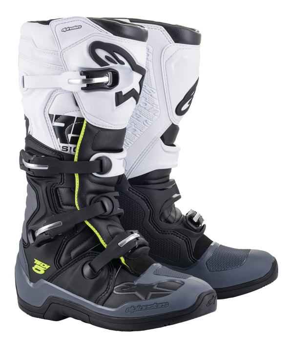 Alpinestars 2015015-102-6 Tech 5 Boots Black/Dark Grey/White Sz 06