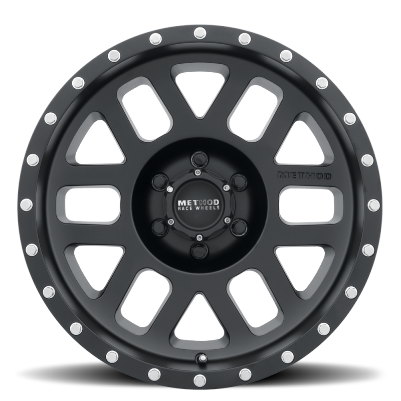 Method MR306 Mesh 17x8.5 0mm Offset 6x5.5 108mm CB Matte Black Wheel MR30678560500