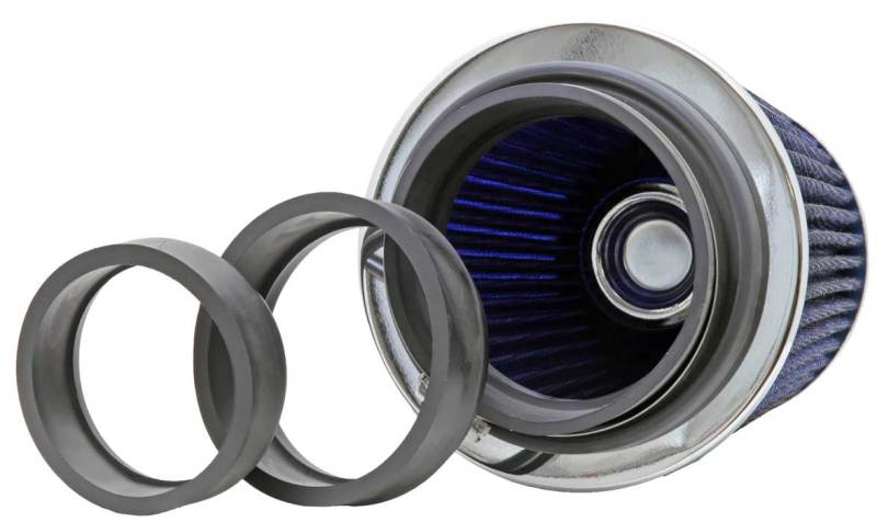 K&N Universal Clamp-On Air Intake Filter: High Performance Premium, Washable,