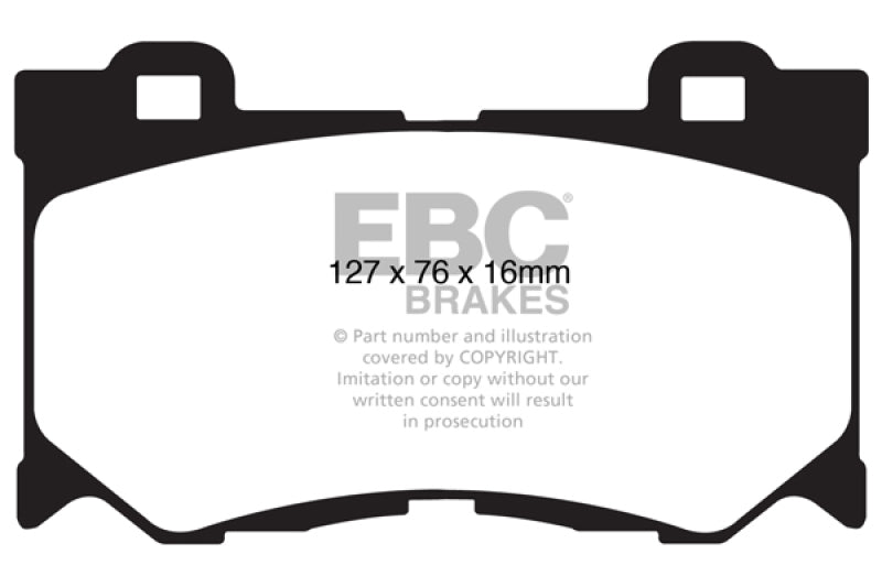 EBC 2013+ Compatible with Infiniti Q50 Hybrid 3.5L Hybrid Sport Ultimax2 Front Brake Pads UD1346