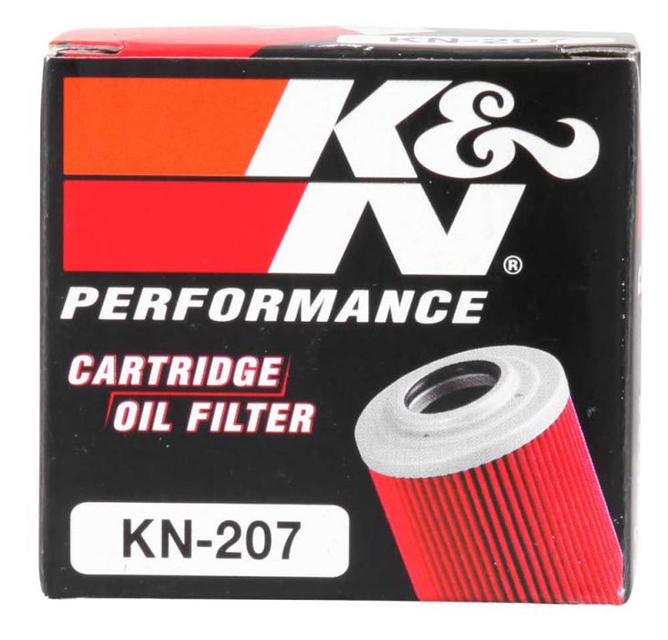 K&N Motorcycle Oil Filter: High Performance, Premium, Designed to be used with Synthetic or Conventional Oils: Fits Select Kawasaki, Suzuki, Beta Vehicles, KN-207