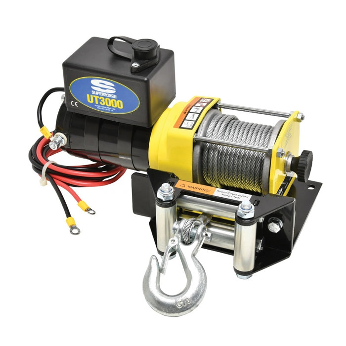Superwinch 1331200 UT3000 Winch 3000 lbs 3/16 X 40 ft Steel Rope Remote Control