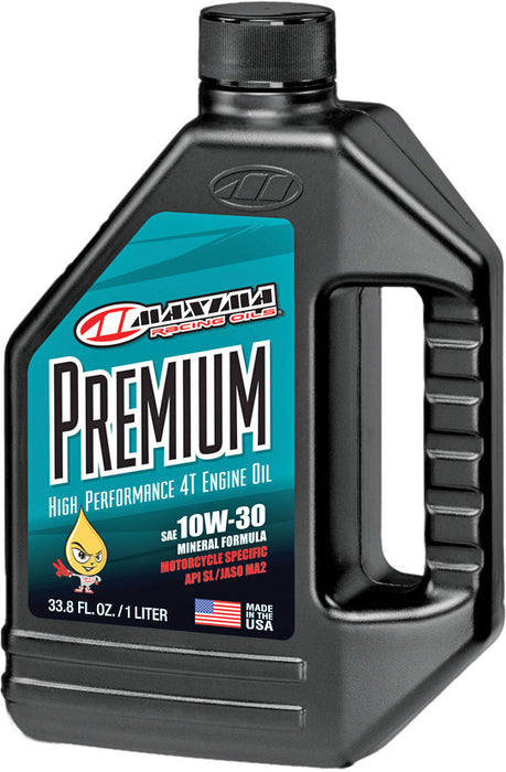 Maxima 30-20901 Premium 1 L 4-Stroke Engine Oil Premium 10W30, 1 Pack