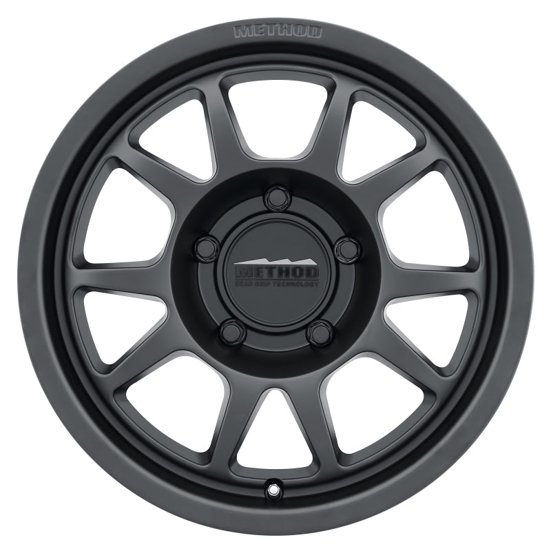 Method MR702 17x8.5 0mm Offset 5x5 71.5mm CB Matte Black Wheel MR70278550500