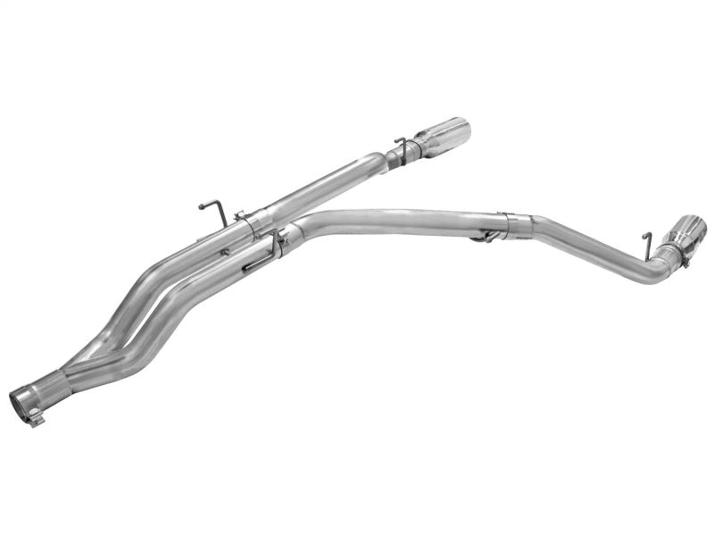 aFe MACHForce XP DPF-Back Exhaust 3in SS w/ 5in Polished Tips 2014 Compatible with Dodge Ram 1500 V6 3.0L EcoDiesel 49-42045-P