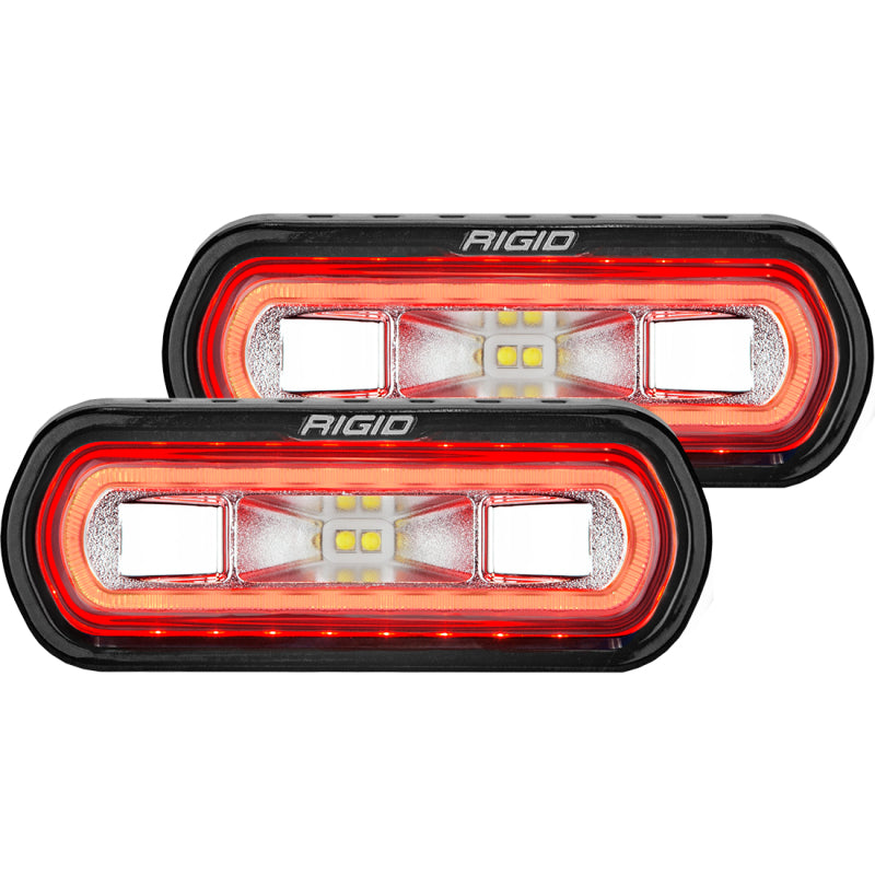 RIGID SR-L Series Surface Mount LED Spreader Pair w/ Red Halo Universal 53122