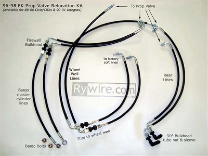 Rywire Ryw Valve Relocation Kits RY-PROPORTION-VALVE-RELOCATION-KIT