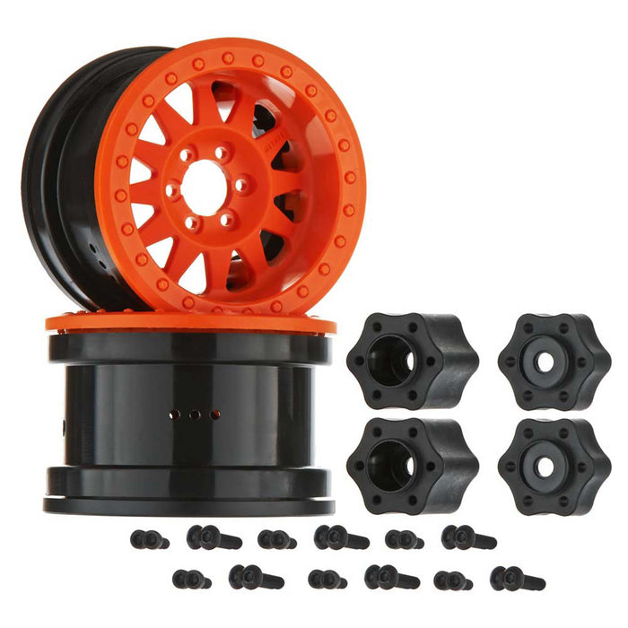 Axial AX31364 2.2 Method Beadlock Wheel IFD Orange 2 AXIC8078