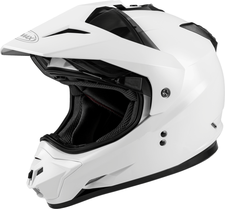 GMAX GM-11 Adult Dual-Sport Helmet for Riding Motorcycles, ATV? UTV? Snowmobiles and More (White, X-Small)