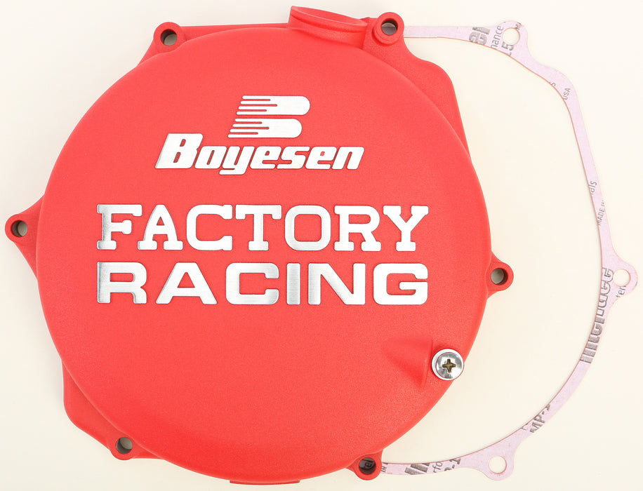 Boyesen Factory Racing Clutch Cover Red CC-26AR