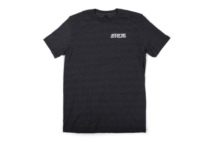 ZONE Charcoal Gray Premium Cotton T-shirt W/ Logos Small U9161S