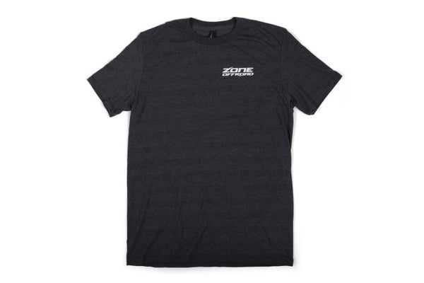 Zone Charcoal Gray Premium Cotton T-shirt W/ Logos Small U9161S