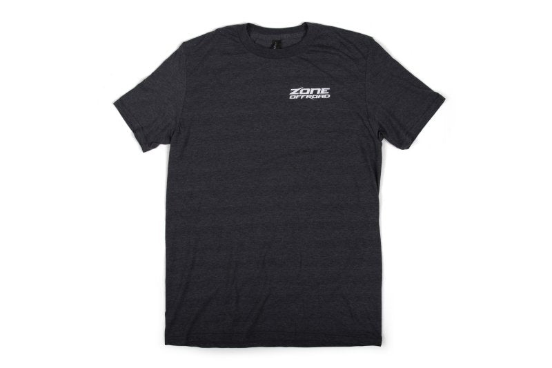 ZONE  Charcoal gray premium cotton t-shirt with Zone Offroad Logos
