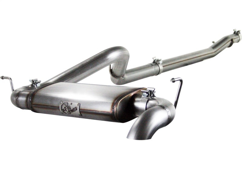 aFe MACHForce XP Exhausts Cat-Back/Hi Tuck SS-409 EXH CB/HT compatible with Jeep Wrangler 4Dr 2012 V6-3.6L 49-46220