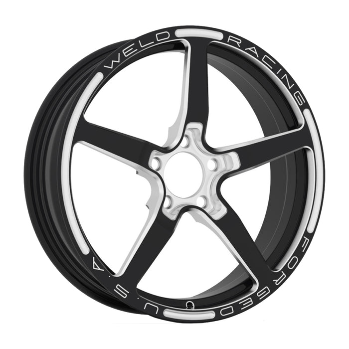 Weld Alumastar 1-Piece 18x6 / 5x4.75 BP / 4.25in. BS Black Wheel 88B-1806278