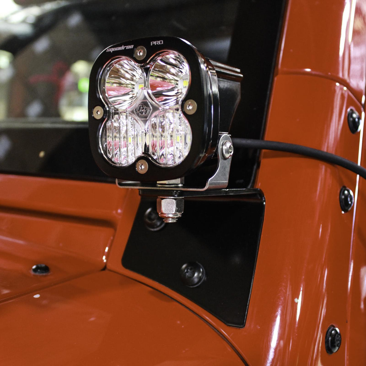 Baja Designs 07-18 compatible with Jeep Wrangler JK Squadron Sport A-Pillar Kit LED Light Pods White 447796