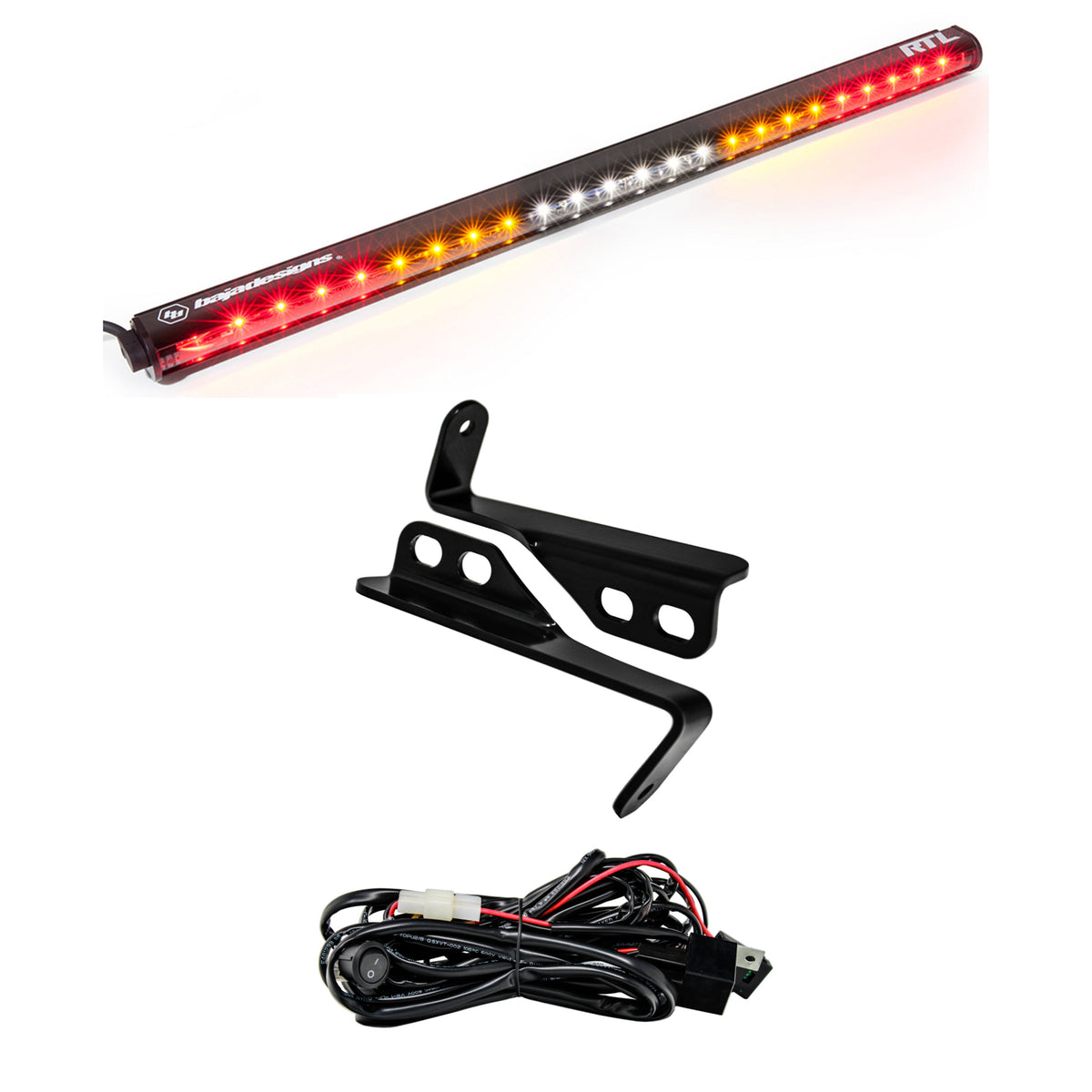 Baja Designs Polaris Rzr 15-18 4 Seat 30 Inch Rtl Rear Light Bar With Bracket Kit 447815