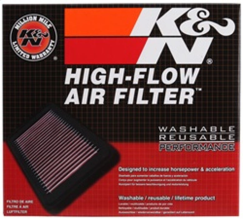 K&N 33-3074 Air Panel Filter for JAGUAR F-PACE V6-3.0L F/I 2015-2018 (RT/PASSENGER)