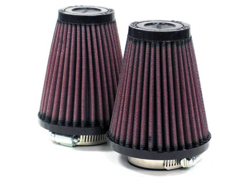 K&N Universal Clamp-On Air Filter: High Performance, Premium, Washable, Replacement Filter: Flange Diameter: 1.687 In, Filter Height: 4 In, Flange Length: 0.625 In, Shape: Round Tapered, R-1082