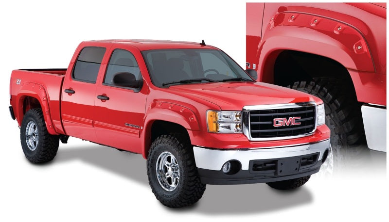 Bushwacker Black Cutout Style Fender Flares 2007-2013 Fits Gmc Sierra 1500 Fits 69.3" 40951-02