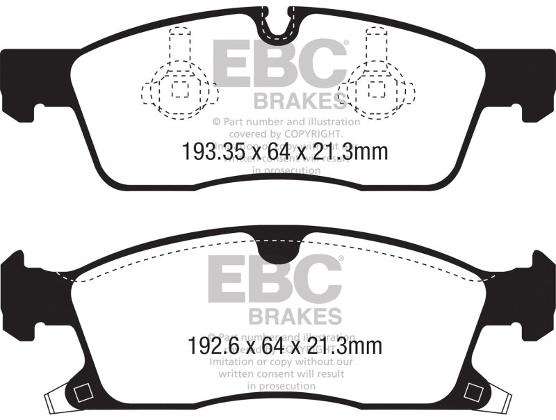 Ebc Yellowstuff Brake Pad Sets DP42398R