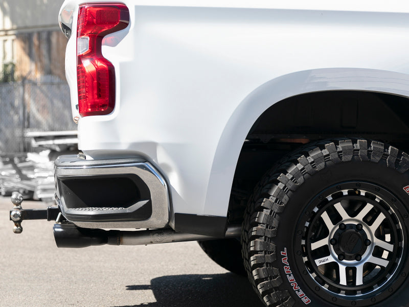 aFe Vulcan Series 3in-2-1/2in 304 SS Cat-Back 2019 GM Silverado / Sierra 1500 V8-5.3L w/ Black Tips 49-34104-B