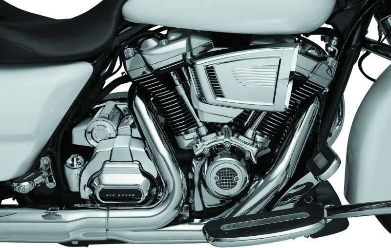 Kuryakyn Precision Transmission Shroud/Covering For Milwaukee-Eight Powerplants: 2017-19 Harley-Davidson Touring & Trike Motorcycles, Chrome 6412